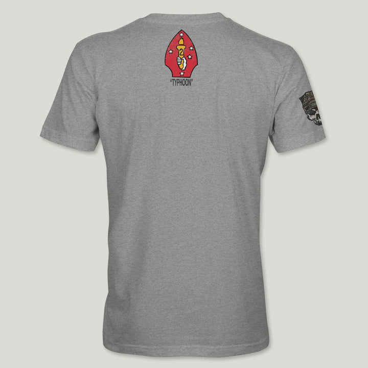 USMC Guidon 1st Bn 2nd Marines V12 Tee (Black)