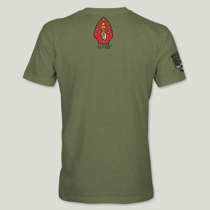 USMC Guidon 1st Bn 6th Marines V16 Tee (Black)