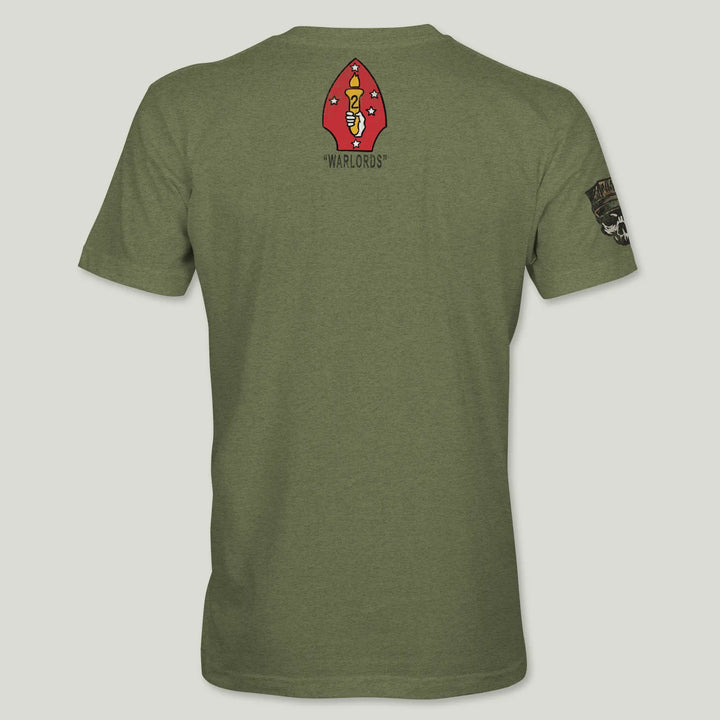 USMC Guidon 2nd Bn 2nd Marines V22 Tee (Black)