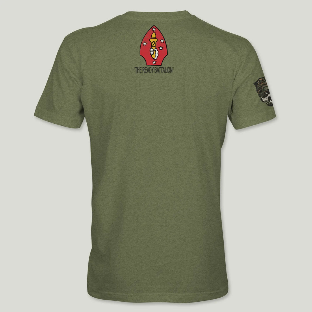 USMC Guidon 2nd Bn 6th Marines V26 Tee (Black)