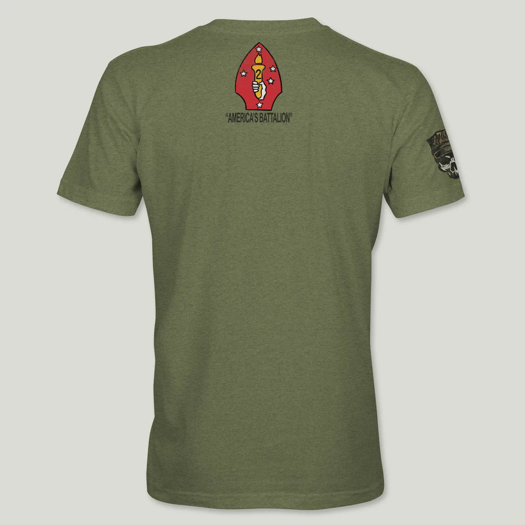 USMC Guidon 2nd Bn 8th Marines V28 Tee (Black)