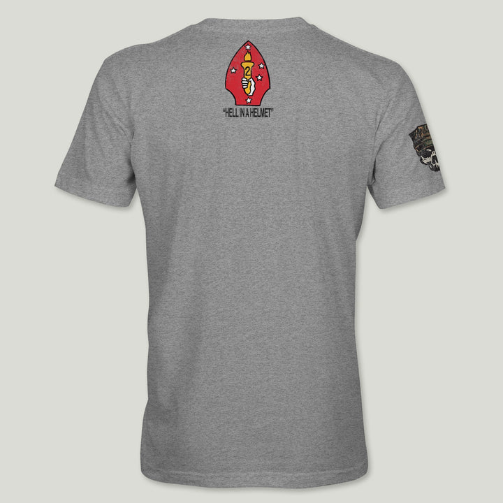 USMC Guidon 2nd Bn 9th Marines V29 Tee (Black)