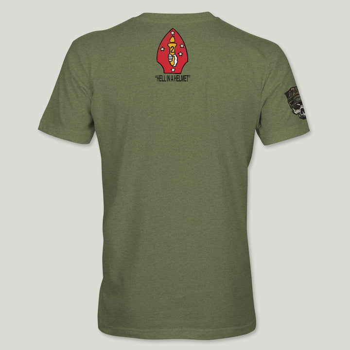 USMC Guidon 2nd Bn 9th Marines V29 Tee (Black)