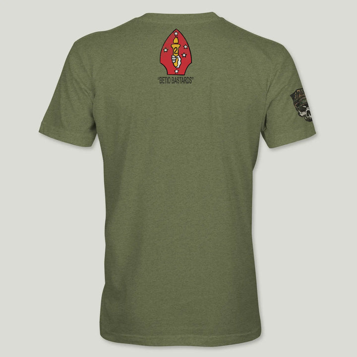 USMC Guidon 3rd Bn 2nd Marines V32 Tee (Black)