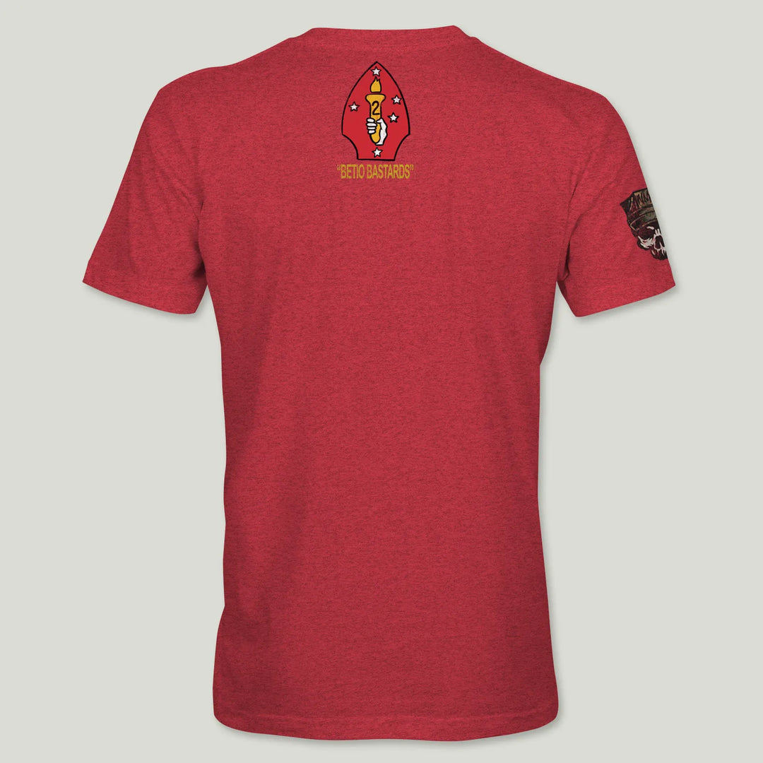 USMC Guidon 3rd Bn 2nd Marines V32 Tee (Gold)