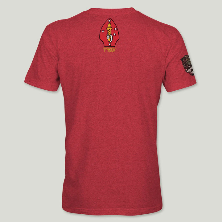 USMC Guidon 1st Bn 2nd Marines V12 Tee (Gold)