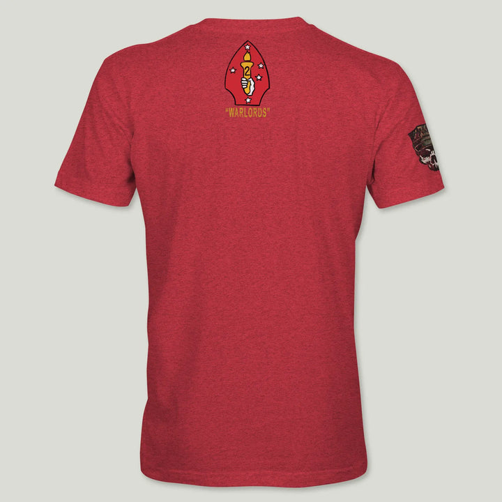 USMC Guidon 2nd Bn 2nd Marines V22 Tee (Gold)