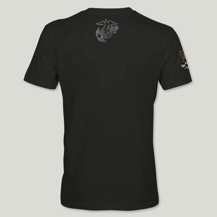 US Marines Cryptic Metal Logo Tee