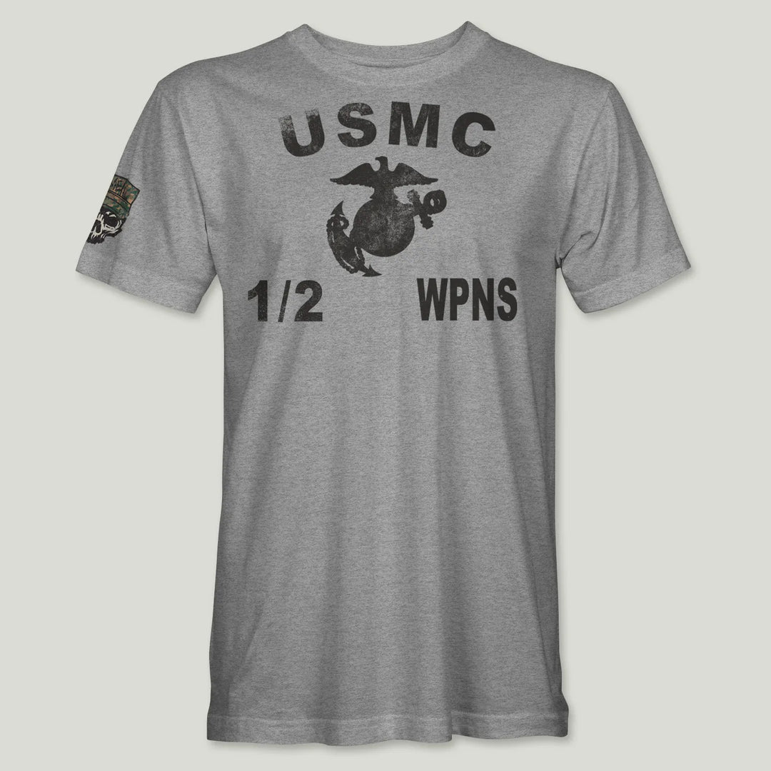 USMC Guidon 1st Bn 2nd Marines V12 Tee (Black)