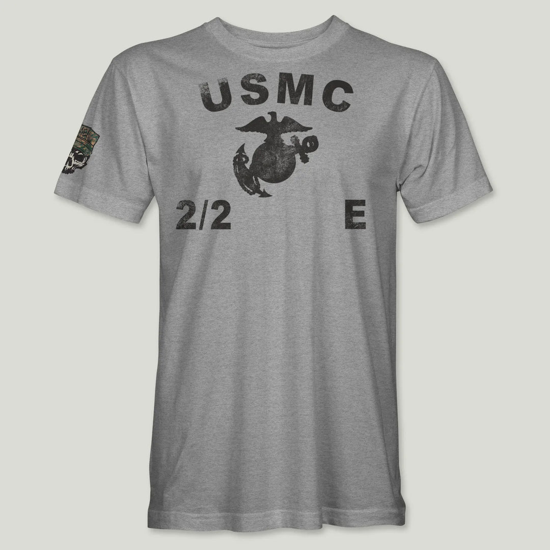 USMC Guidon 2nd Bn 2nd Marines V22 Tee (Black)