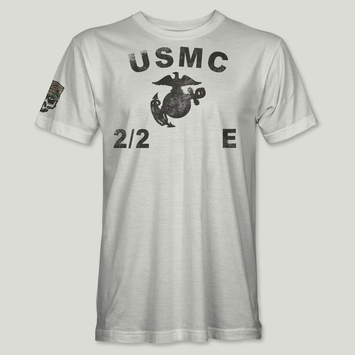 USMC Guidon 2nd Bn 2nd Marines V22 Tee (Black)