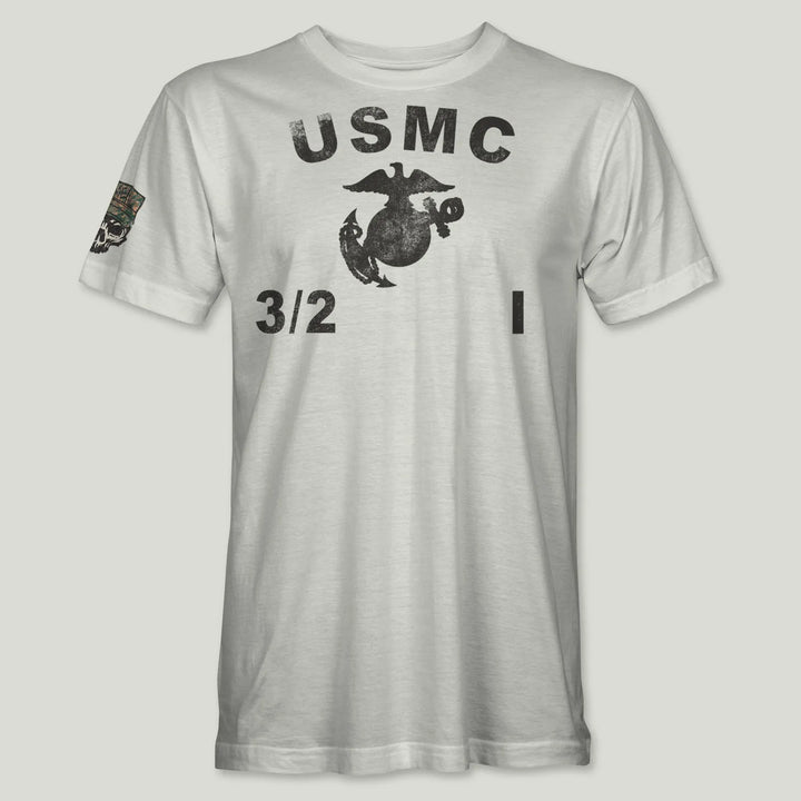 USMC Guidon 3rd Bn 2nd Marines V32 Tee (Black)