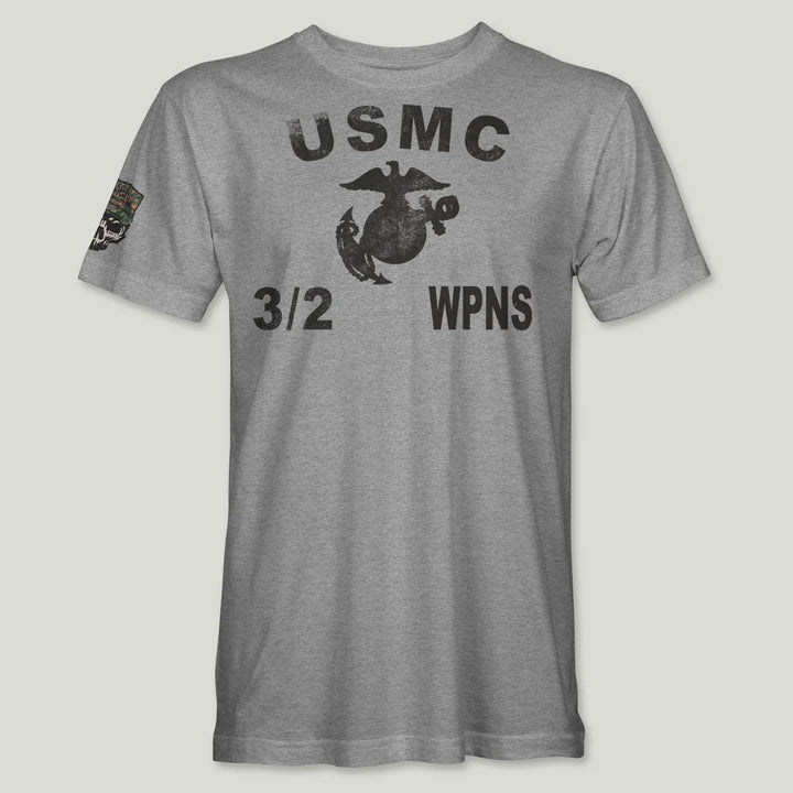 USMC Guidon 3rd Bn 2nd Marines V32 Tee (Black)