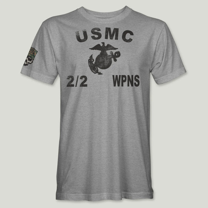 USMC Guidon 2nd Bn 2nd Marines V22 Tee (Black)