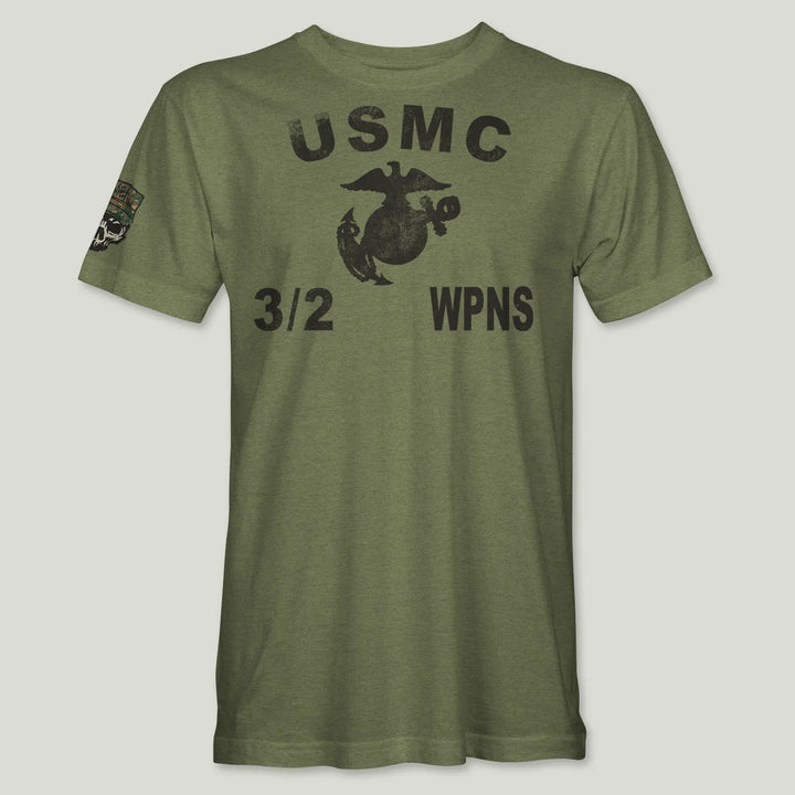 USMC Guidon 3rd Bn 2nd Marines V32 Tee (Black)