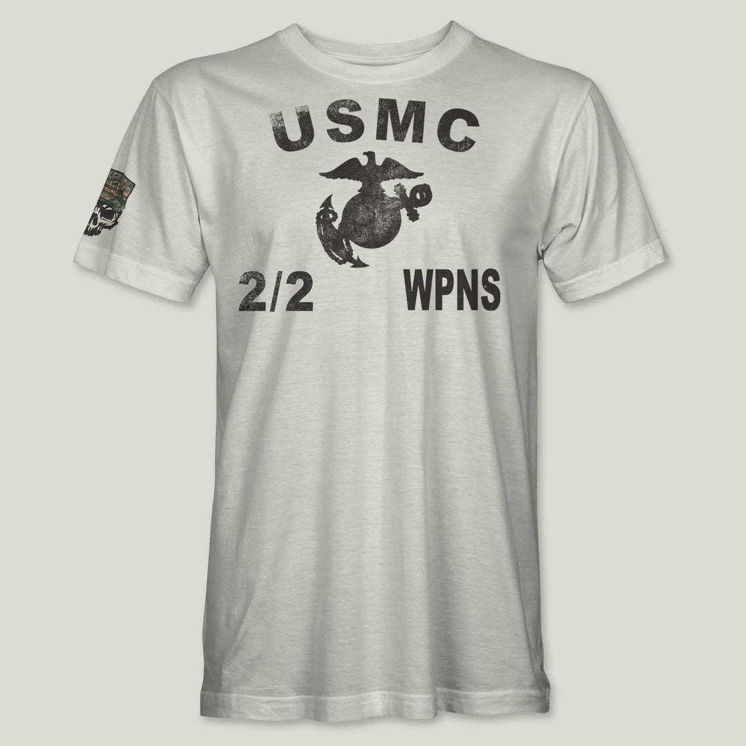USMC Guidon 2nd Bn 2nd Marines V22 Tee (Black)
