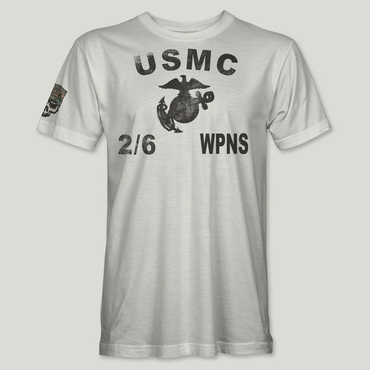 USMC Guidon 2nd Bn 6th Marines V26 Tee (Black)