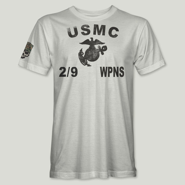 USMC Guidon 2nd Bn 9th Marines V29 Tee (Black)