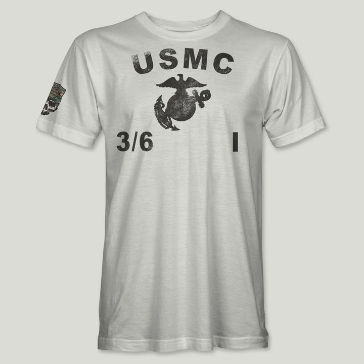 USMC Guidon 3rd Bn 6th Marines V36 Tee (Black)