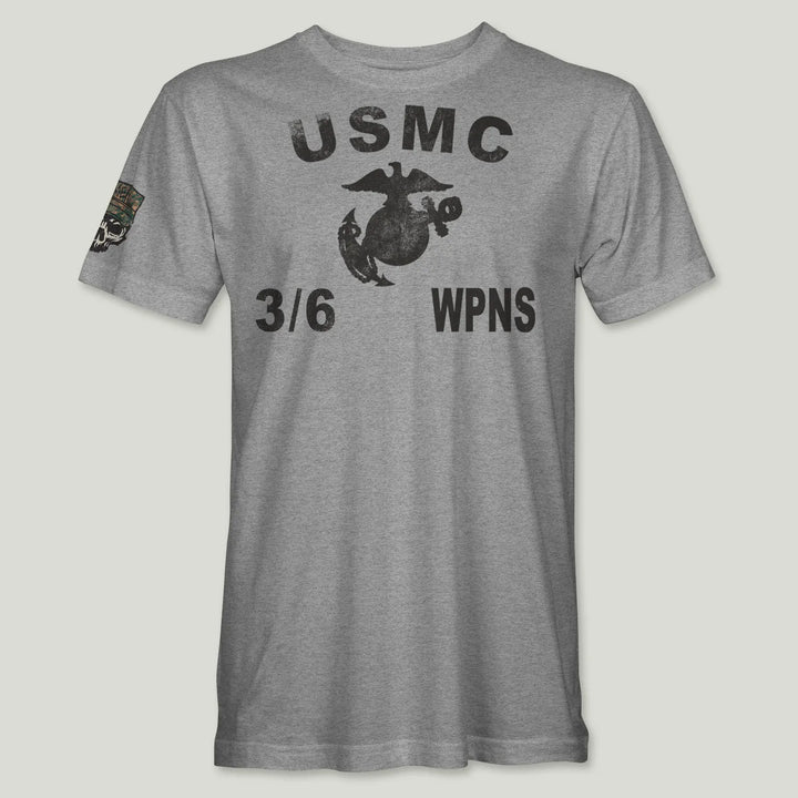 USMC Guidon 3rd Bn 6th Marines V36 Tee (Black)