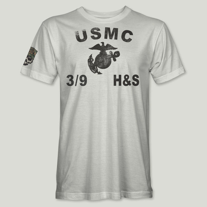 USMC Guidon 3rd Bn 9th Marines V39 Tee (Black)