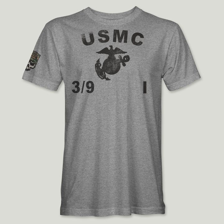 USMC Guidon 3rd Bn 9th Marines V39 Tee (Black)