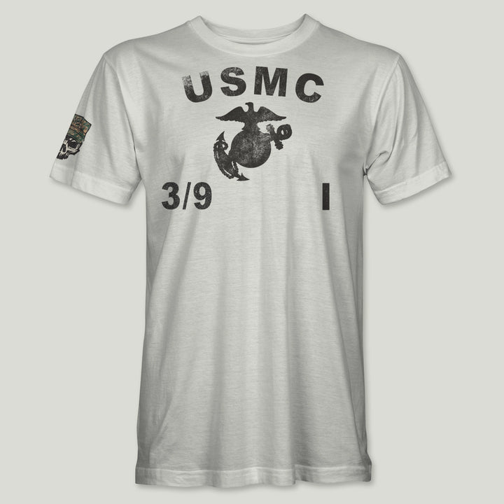 USMC Guidon 3rd Bn 9th Marines V39 Tee (Black)