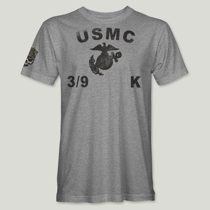 USMC Guidon 3rd Bn 9th Marines V39 Tee (Black)
