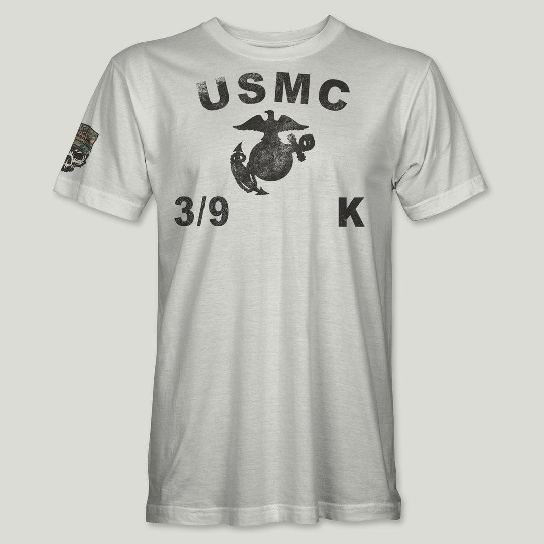 USMC Guidon 3rd Bn 9th Marines V39 Tee (Black)