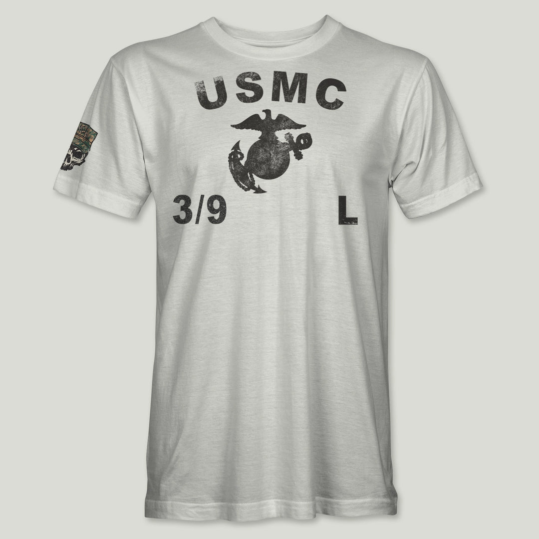 USMC Guidon 3rd Bn 9th Marines V39 Tee (Black)