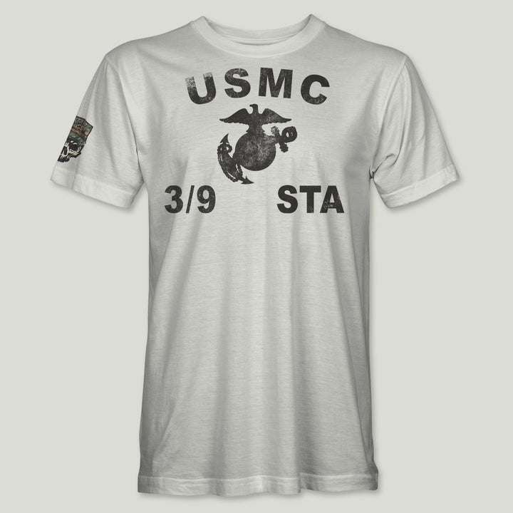 USMC Guidon 3rd Bn 9th Marines V39 Tee (Black)