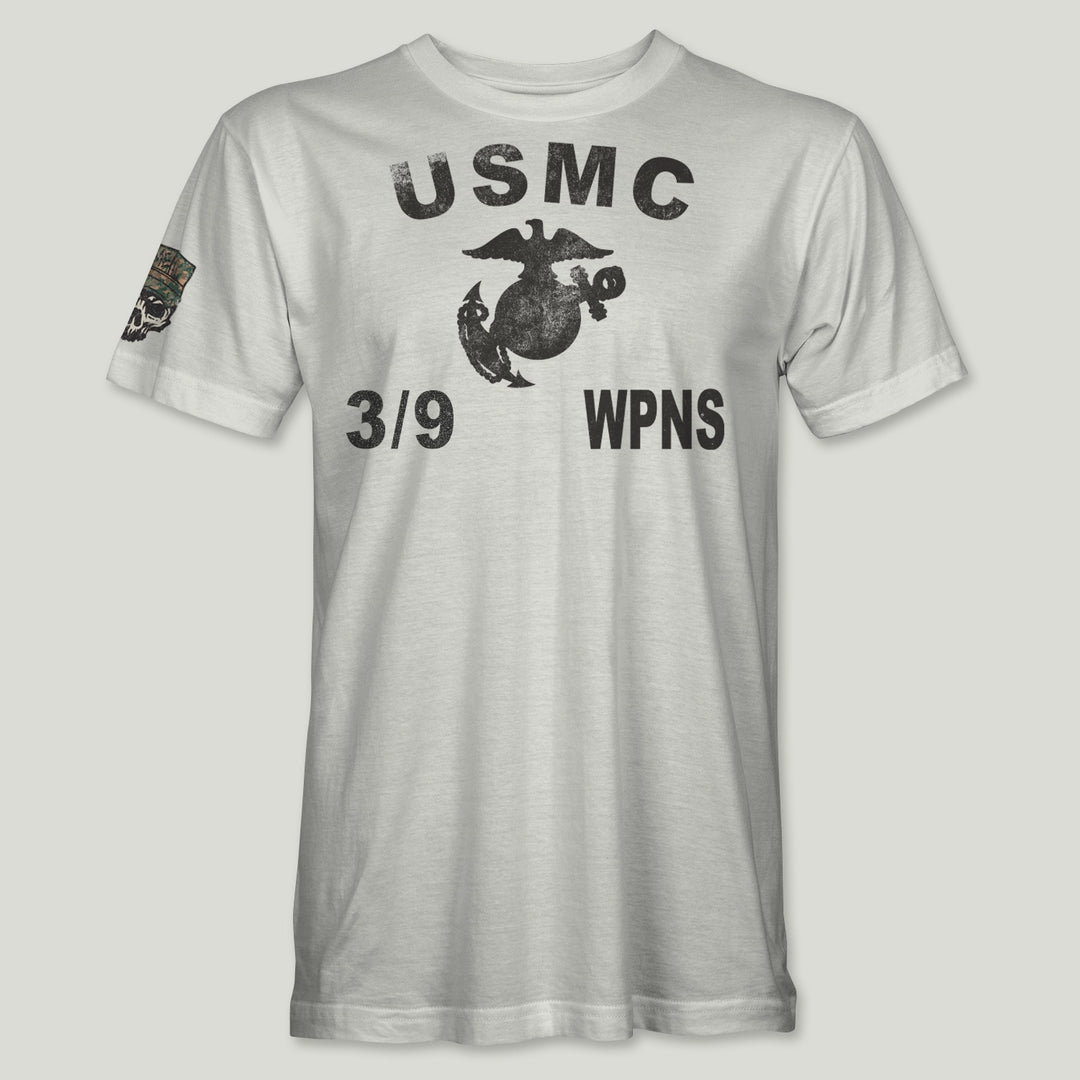 USMC Guidon 3rd Bn 9th Marines V39 Tee (Black)