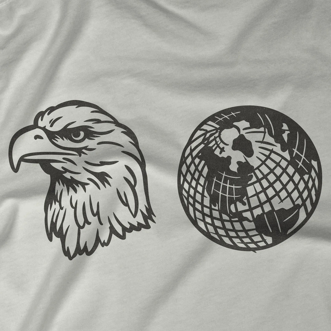 US Marines Cryptic Black Logo Tee