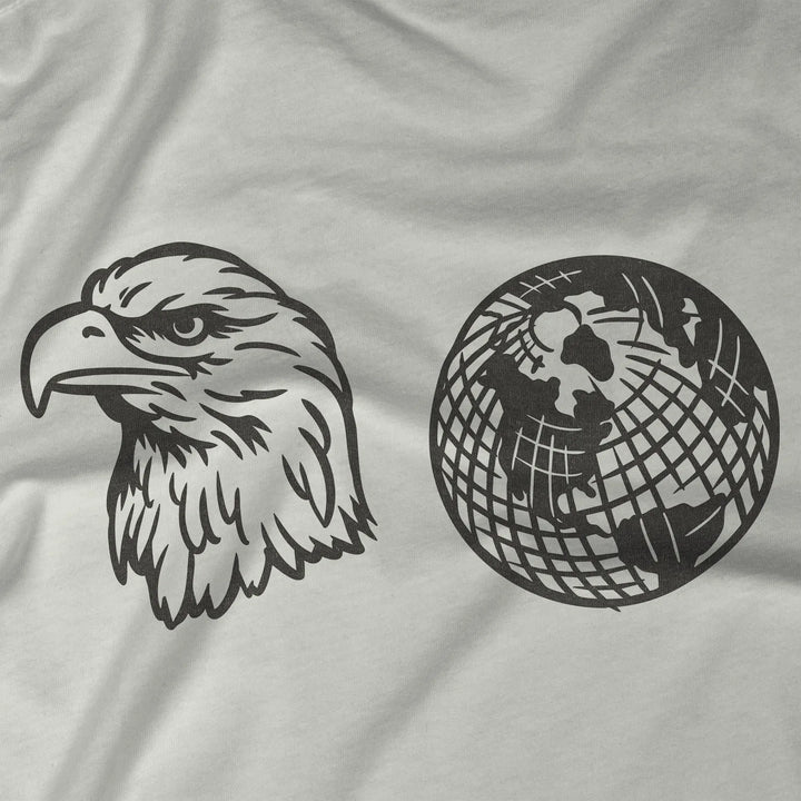 US Marines Cryptic Black Logo Tee